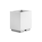 Gessi Rettangolo accessories glass holder stand version, cup white, 20831