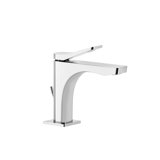 Gessi Rilievo, single-lever basin mixer S version (D32 mm), with 1 1/4 waste, 126 mm projection, 59001