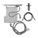 Gessi Tondo Wellness, Securflex hose gland, for tile bench minimum width>100 mm, shower hose 1/2 without re...