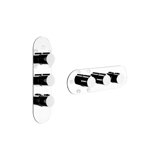 Gessi Anello, ready-mounted set with 3-/4- or 5 individually controlled outlets, 43072