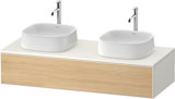 Duravit Zencha Konsolenwaschtischunterbau, 1300x550mm,1 Auszug, 2 Ausschnitte, ZE4813B