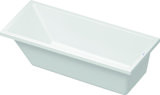 Duravit Vero Air bathtub, built-in version 170x75cm, one sloping back, 700412