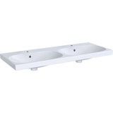 Geberit Acanto Doppelwaschtisch 500627, 2 Hahnlöcher, mit Überlauf, 1200x480mm