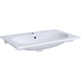 Geberit Acanto Möbel-Waschtisch Slim 500641, mit Hahnloch, mit Überlauf, 750x480mm