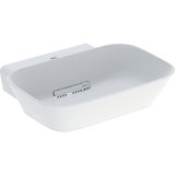 Geberit ONE countertop washbasin bowl shape, outlet horizontal, white matt, 50x15,4x42,5cm, 505.05