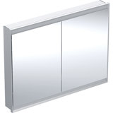 Geberit ONE mirror cabinet with ComfortLight, 2 doors, flush mounting, 120x90x15cm, 505.805.00.