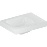 Geberit iCon Light hand-rinse basin, 38 cm x 28 cm, without tap hole, without overflow, shelf space right, 501...