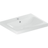 Geberit iCon Light washbasin, 60 cm x 48 cm, with tap hole, with overflow,501834