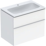 Geberit iCon Set furniture washbasin with vanity unit, 2 drawers, 75x63x48 cm, 502336