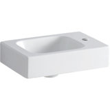 Geberit iCon handwash basin 38x28cm, white, with tap hole right
