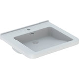 Geberit Renova Nr. 1 Comfort, washbasin, accessible by wheelchair,600x550 mm, with tap hole, with overflow, wh...