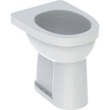 Geberit Renova Nr. 1 Comfort pedestal toilet, raised, barrier-free, 6 l, floor-standing, vertical outlet, 2185...