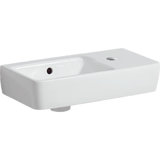 Geberit Renova Nr.1 Comprimo New wash-hand basin, 50x25cm, 276250, shelf space right, tap hole right