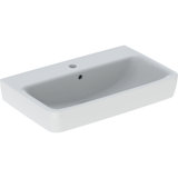 Geberit Renova Compact washbasin, 650x370mm, with tap hole, with overflow