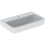 Geberit Renova Compact washbasin, 650x370mm, with tap hole, without overflow