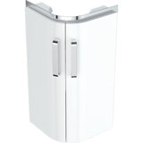 Geberit corner wash hand basin vanity unit Renova Nr. 1 Comprimo New 300x605x300mm White matt/White high gloss...