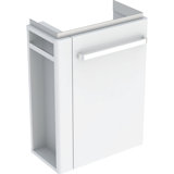 Geberit wash hand basin vanity unit Renova Nr. 1 Comprimo New, towel rail left, 448x604x222mm white matt/white...