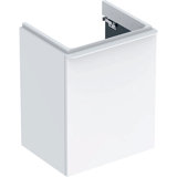 Geberit Smyle Square handwash basin vanity unit, 500364, 492x617x406mm, with 1 door, left-opening