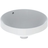 Geberit VariForm built-in washbasin round, 400mm, without tap hole, with overflow