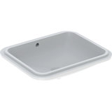 Geberit VariForm undercounter washbasin rectangular, 500x400mm, without tap hole, with overflow