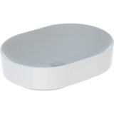 Geberit VariForm Countertop washbasin elliptical, 550x400mm, without tap hole, without overflow