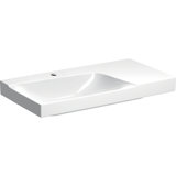 Geberit Xeno 2 washbasin, shelf space right, with tap hole, without overflow, 90x48 cm white with KeraTect, 50...