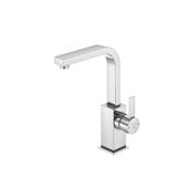 Steinberg 120 series basin mixer, with drain set, swivel, 140mm projection, 1201500