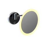 Steinberg 650 series cosmetic mirror, LED lighting, touch sensor, dimmable, 5x magnification, 6509030