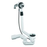 GROHE Plus single lever bath mixer, DN 15, wall mounted, 2 consumers, with Euphoria Cube Stick hand shower, ch...