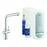 Grohe Blue Home L-Auslauf Starter Kit 31454 Einhand-Spültischbatterie mit Filterfunktion, mit Kühler und WIF...