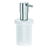 Grohe Essentials glass soap dispenser