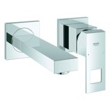 Grohe Eurocube 2-Loch-Waschtischbatterie, Wandmontage, Ausladung 171mm