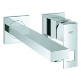 Grohe Eurocube 2-Loch-Waschtischbatterie, Wandmontage, Ausladung 231mm