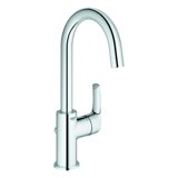 Grohe Eurosmart single lever basin mixer, L-size with pop-up waste, with swivel spout