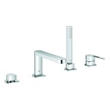 GROHE Plus 4-Loch Einhand-Wannenkombination, mit Handbrause Euphoria Cube, 2 Verbraucher