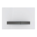 Geberit actuation plate Sigma50, for 2-flush, metal color black chrome