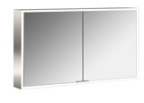 Emco asis prime illuminated mirror cabinet, surface mounted model, 2 doors, 1200mm