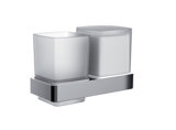 Emco loft glass holder and liquid soap dispenser, chrome, 053100101