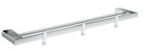 Emco loft double towel rail, chrome, 3 removable hooks, 642 mm