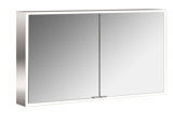 Emco prime Facelift illuminated mirror cabinet, 1200 mm, 2 doors, with mirrored side walls, surface mount mode...