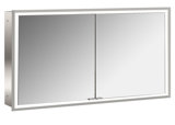 Emco prime Facelift illuminated mirror cabinet, 1300 mm, 2 doors, concealed model, 9497