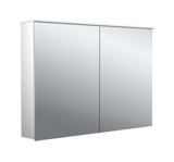 Emco pure 2 design LED illuminated mirror cabinet with light sail, 2 doors, 1000x711x153mm, 979705404