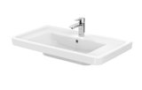 TOTO CF washbasin, 1 tap hole, with overflow, 854x483mm, Cefiontect, combinable with CF half column, LW137Y