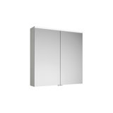 Burgbad Eqio mirror cabinet with horizontal LED lighting, 2 doors, 800x800mm, SPGS080