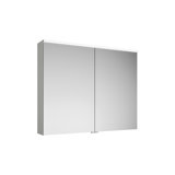 Burgbad Eqio mirror cabinet with horizontal LED lighting and washbasin lighting, 2 doors, 1000x800mm, SPGT100