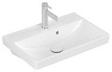 Villeroy & Boch Avento Waschtisch Compact 4A0055, 550x370mm, 1 Hahnloch, mit Überlauf