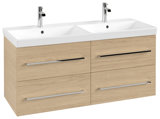 Villeroy & Boch Avento vanity unit A89300, 4 drawers, width 1180mm