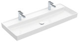 Villeroy & Boch Collaro cabinet washbasin, 1200 x 470 mm, 2 tap holes, without overflow, unground, 4A33C1