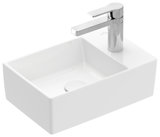 Villeroy & Boch Memento 2.0 Handwaschbecken, 400 x 260 mm, 1 Hahnloch, ohne Überlauf, ungeschliffen, 432340