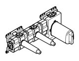 Dornbracht xTool thermostat module with 2 valves, kit pre-assembly, 35529970